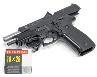 Травматический пистолет Р226Т ТК унаследовал от Sig Sauer P226 солидный внешний вид, выверенную эргономику и недюжинный запас прочности