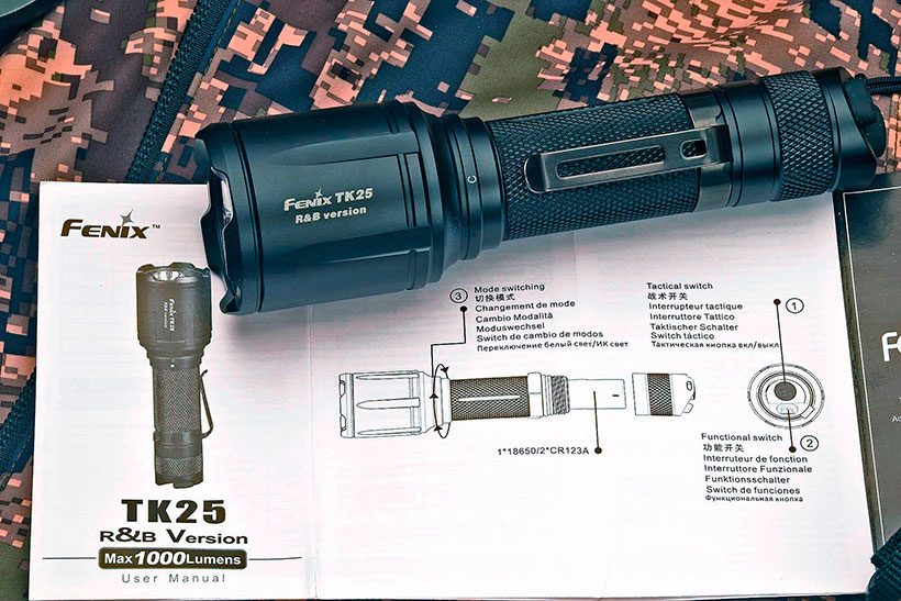 FENIX TK25 RnB: новый тактический фонарь