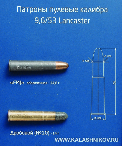 Пулевые патроны калибра 9,6/53 Lancaster