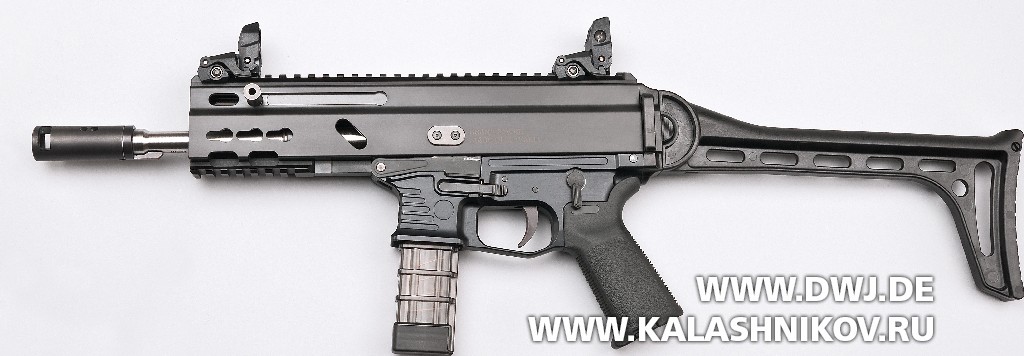 Пистолет-карабин Stribog SP9 A1. Вид справа