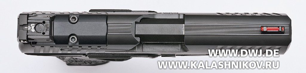 Пистолет Walther PPQ M2 Q4 AM. Вид сверху